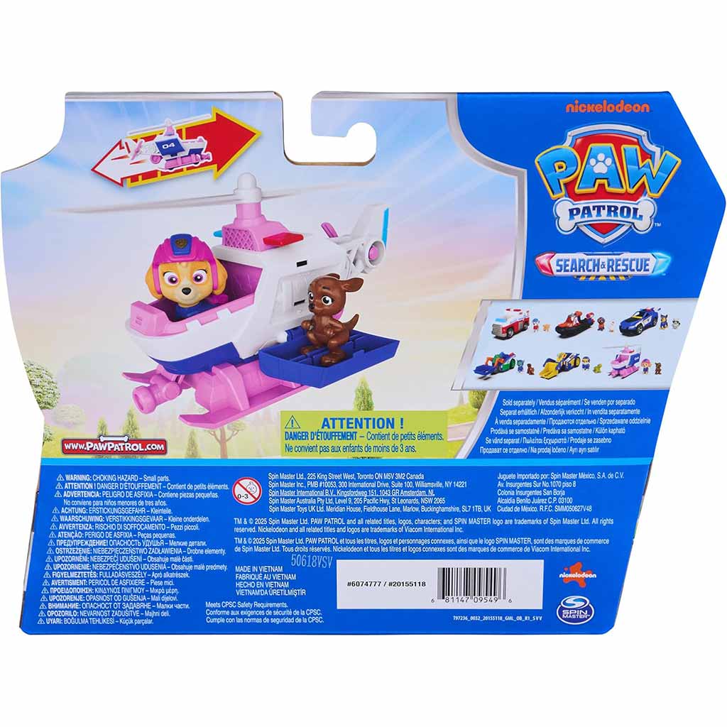 Paw Patrol: Search & Rescue Natiahnuteľné Skye vozidlo s figúrkou - Spin Master kép 2