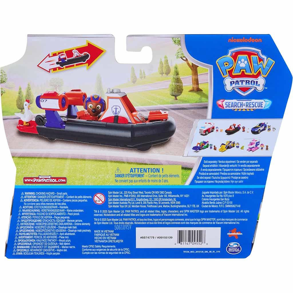 Paw Patrol: Search & Rescue autíčko Zuma na spätný chod s figúrkou - Spin Master kép 2