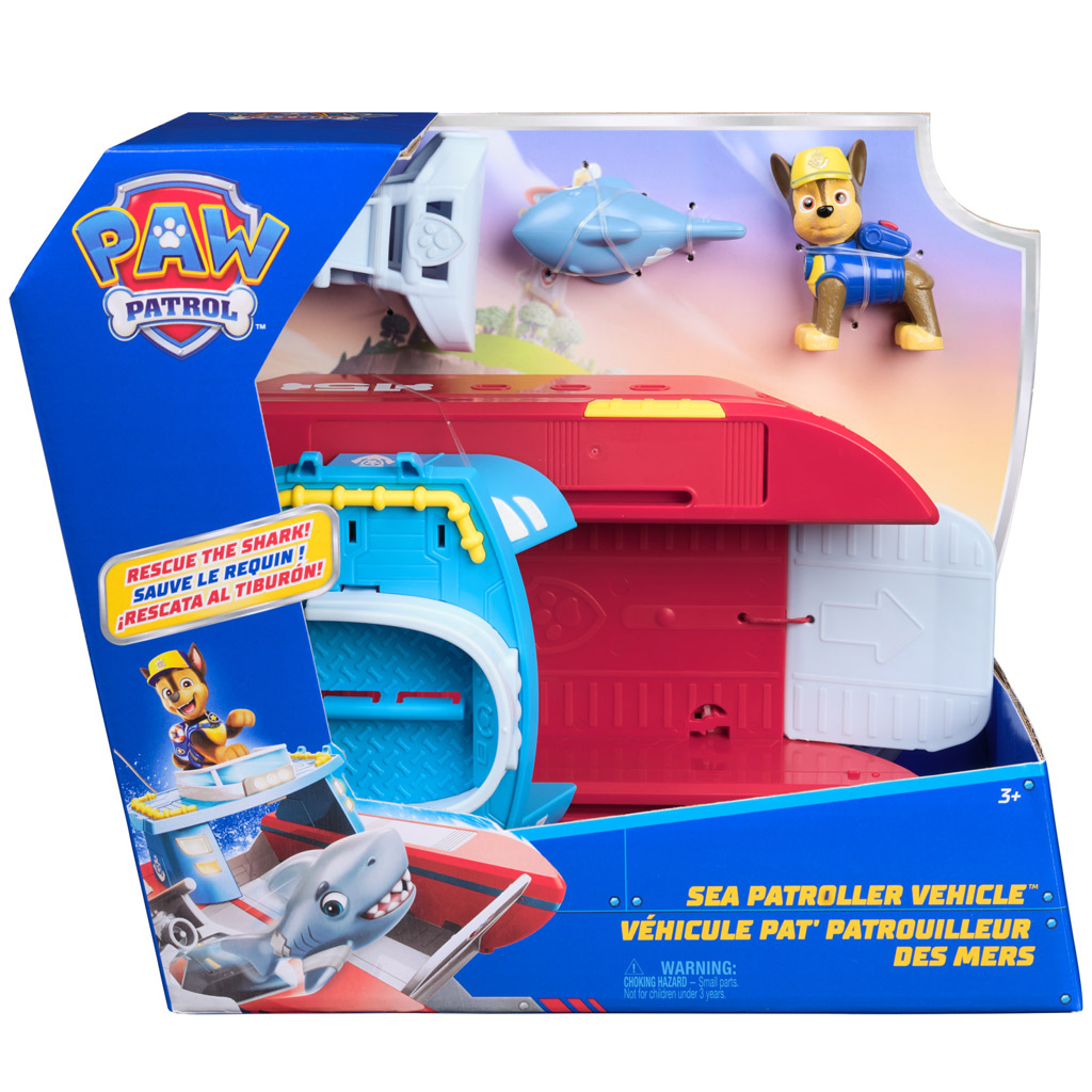 Tlapková patrola: Morská hracia sada s figúrkou Chasea - Spin Master
