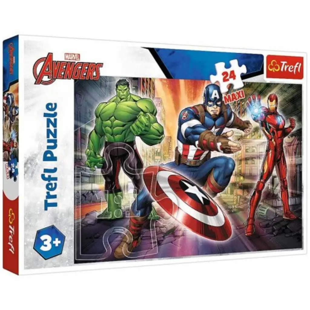 Marvel Avengers Trio 24 dielne Maxi puzzle - Trefl