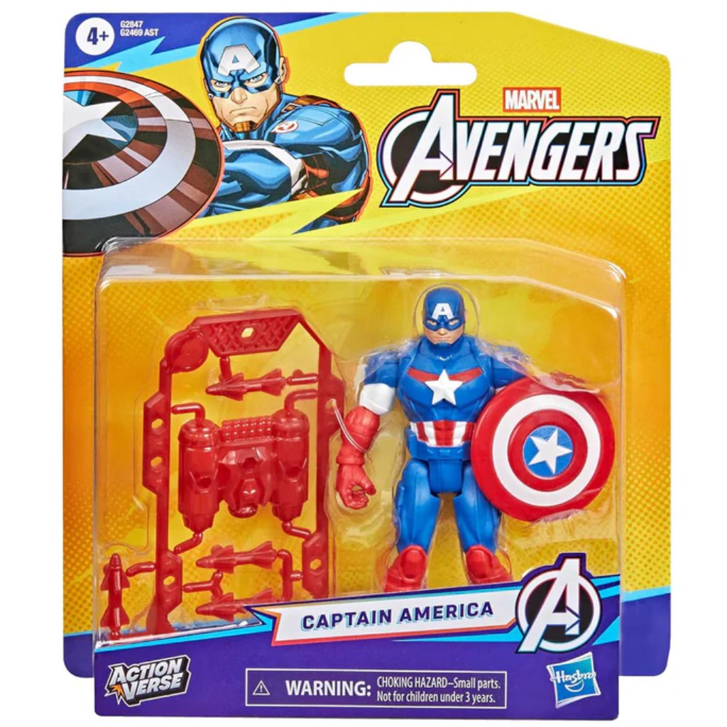 Marvel Mstitelia Action Verse – figúrka Kapitána Ameriky – Hasbro