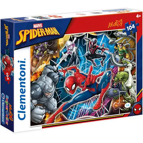 Marvel Pókember és ellenfelei 104db-os Maxi Puzzle - Clementoni kép 1