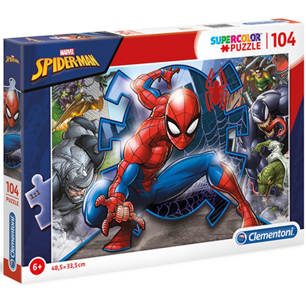 Marvel Spiderman Supercolor 104ks puzzle - Clementoni
