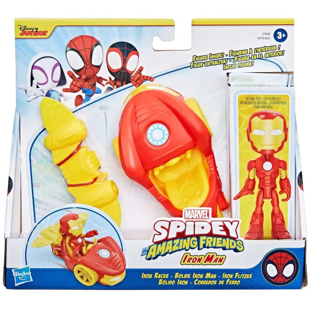 Marvel: Spidey a jeho úžasní priatelia - IronMan figúrka s vozidlom - Hasbro kép 1