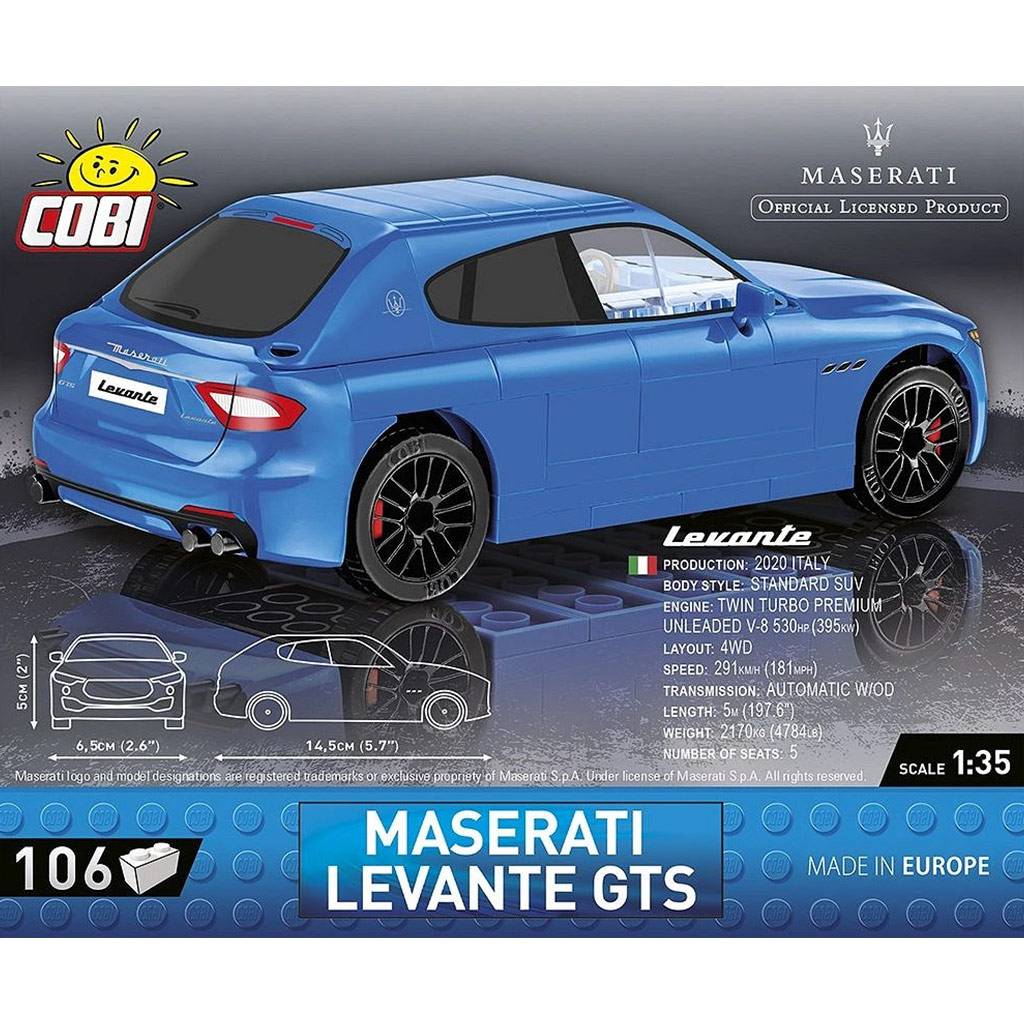 COBI: Stavebnica športového auta Maserati Levante GTS (24569) kép 4