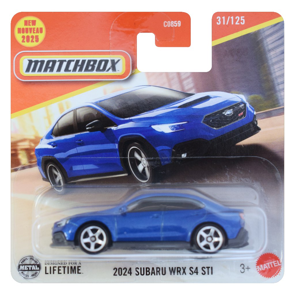 Matchbox: 2024 Subaru WRX S4 STI modré autíčko 1/64 - Mattel