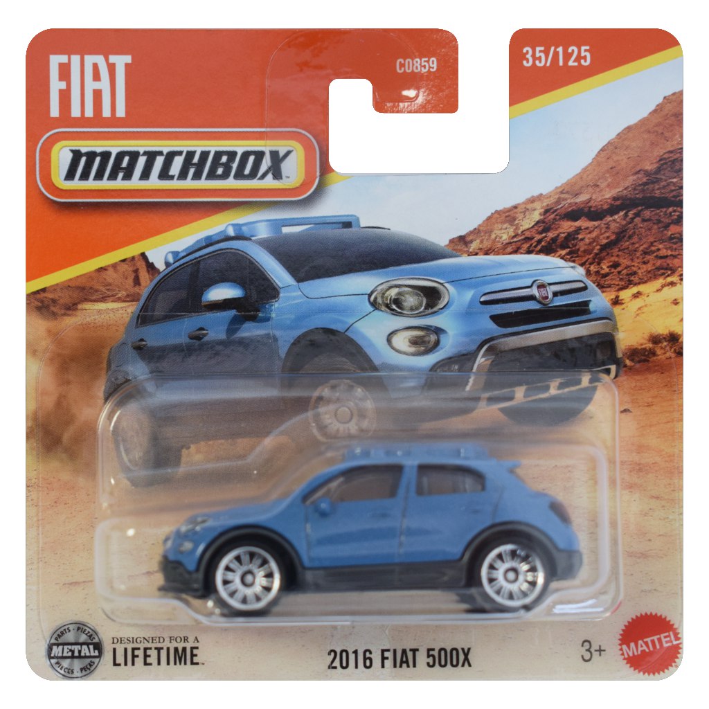 Matchbox: 2016 Fiat 500X autíčko 1/64 - Mattel