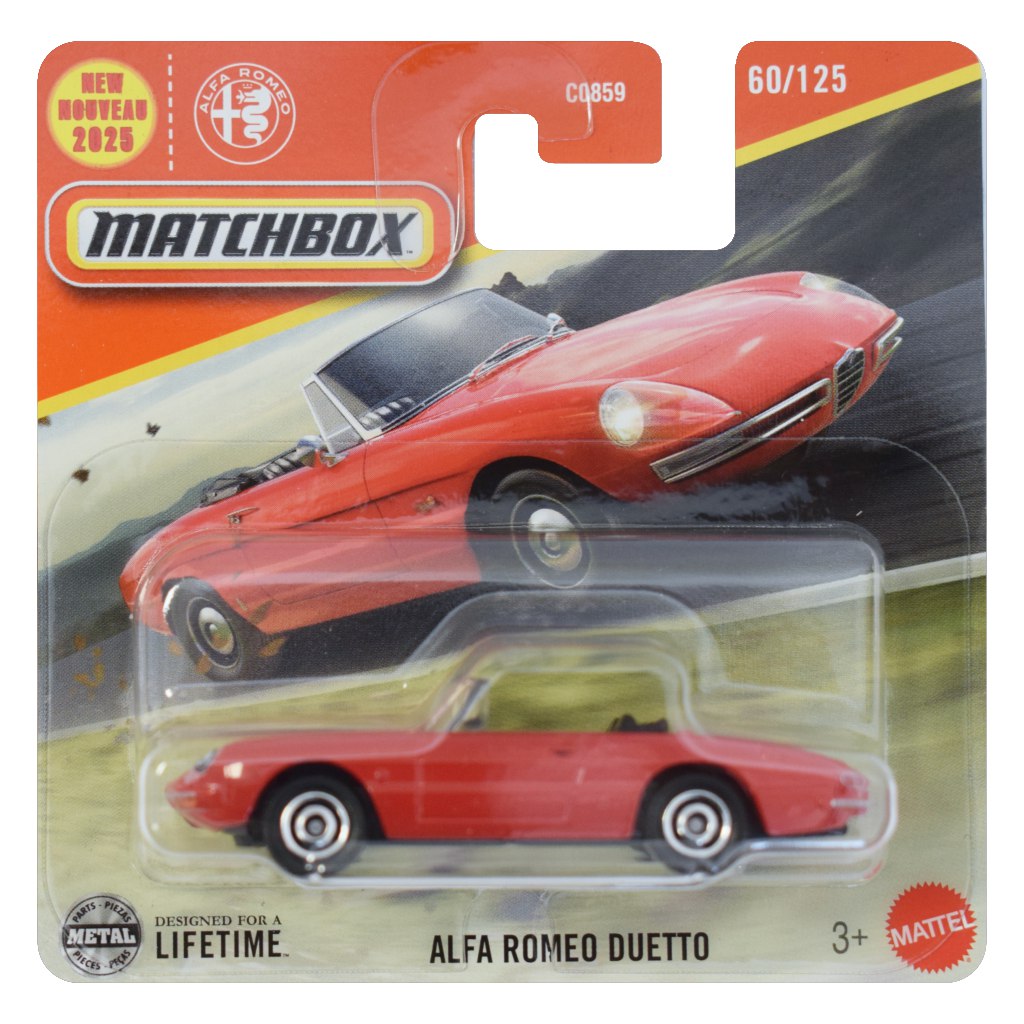 Matchbox: Alfa Romeo Duetto autíčko 1/64 - Mattel