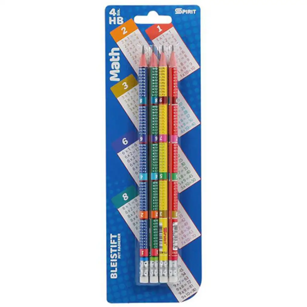 Spirit: Mathematic grafit ceruza radírral 4db-os szett kép 1