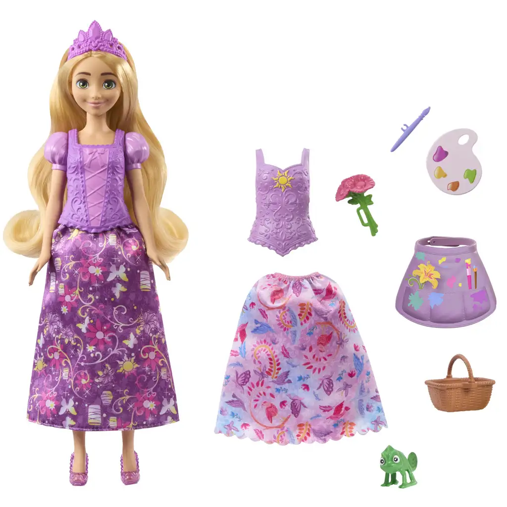 Disney+Princezné: Zlatovláska rozprávková hracia súprava - Mattel kép 2