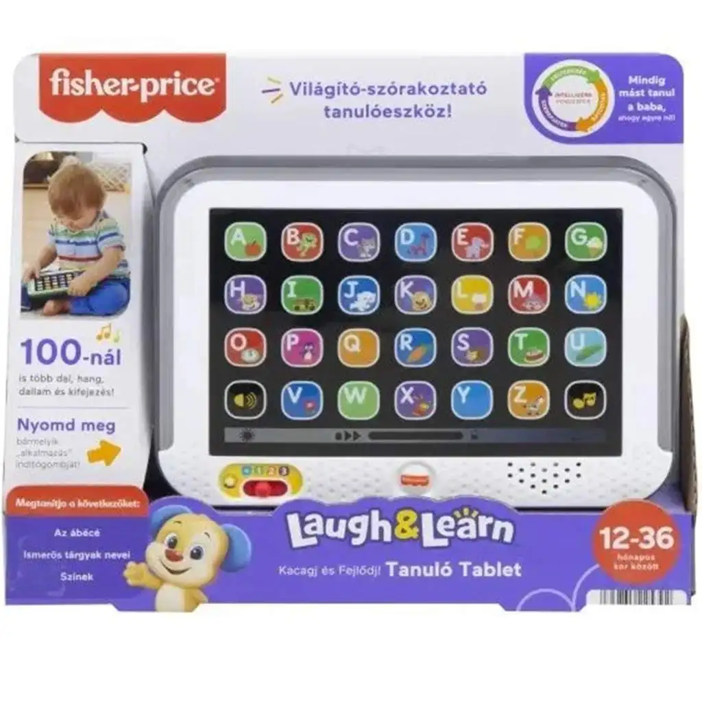 Fisher-Price: Smej sa a uč sa tablet pre deti 2024 vydanie (v maďarskom jazyku) - Mattel