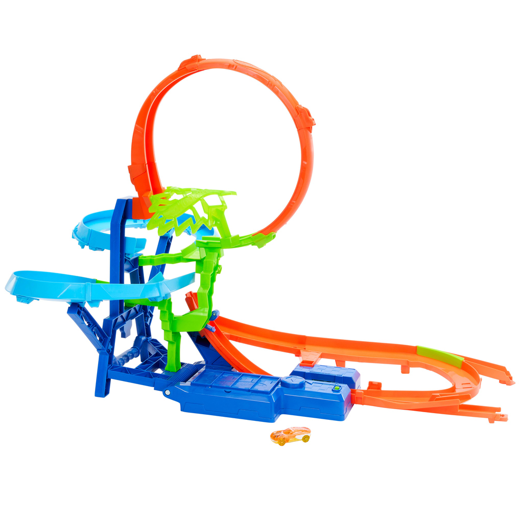 Hot Wheels Stunt Tracks: Zrážka vo vzduchu dráhová súprava s autíčkom – Mattel kép 2