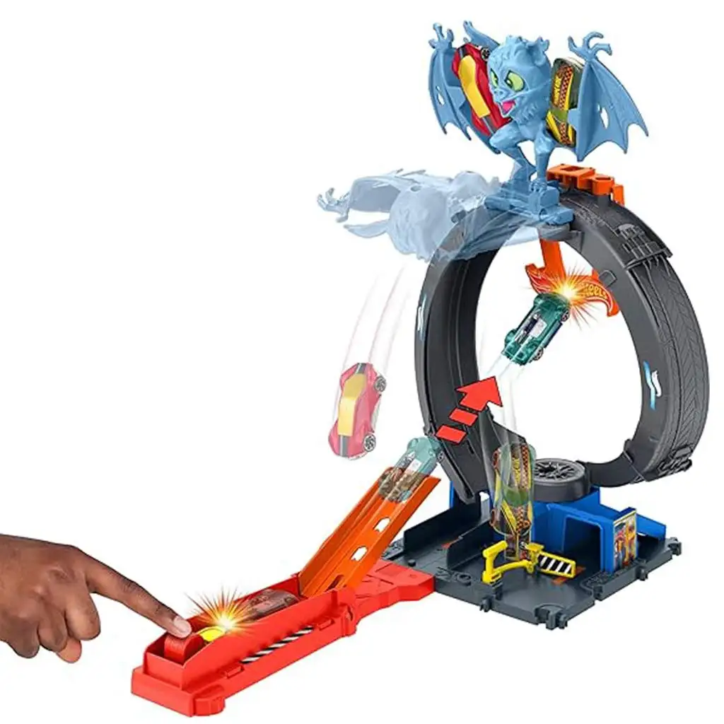 Hot Wheels: Dráhový závod s Batmanovým loopom - Mattel kép 2