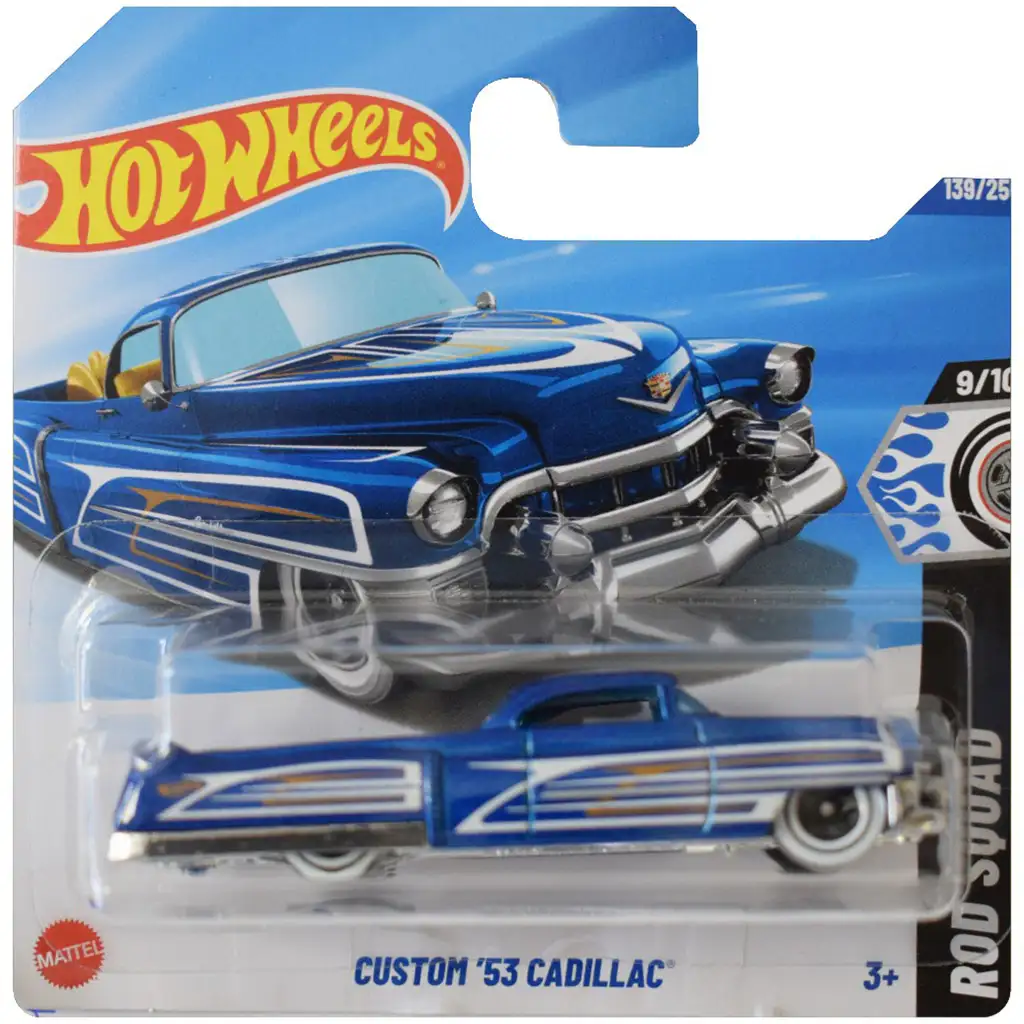 Hot Wheels: Custom 53 Cadillac modré autíčko 1/64 - Mattel