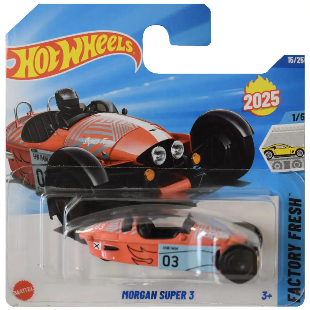 Hot Wheels: Morgan Super 3 kisautó 1/64 - Mattel kép 1