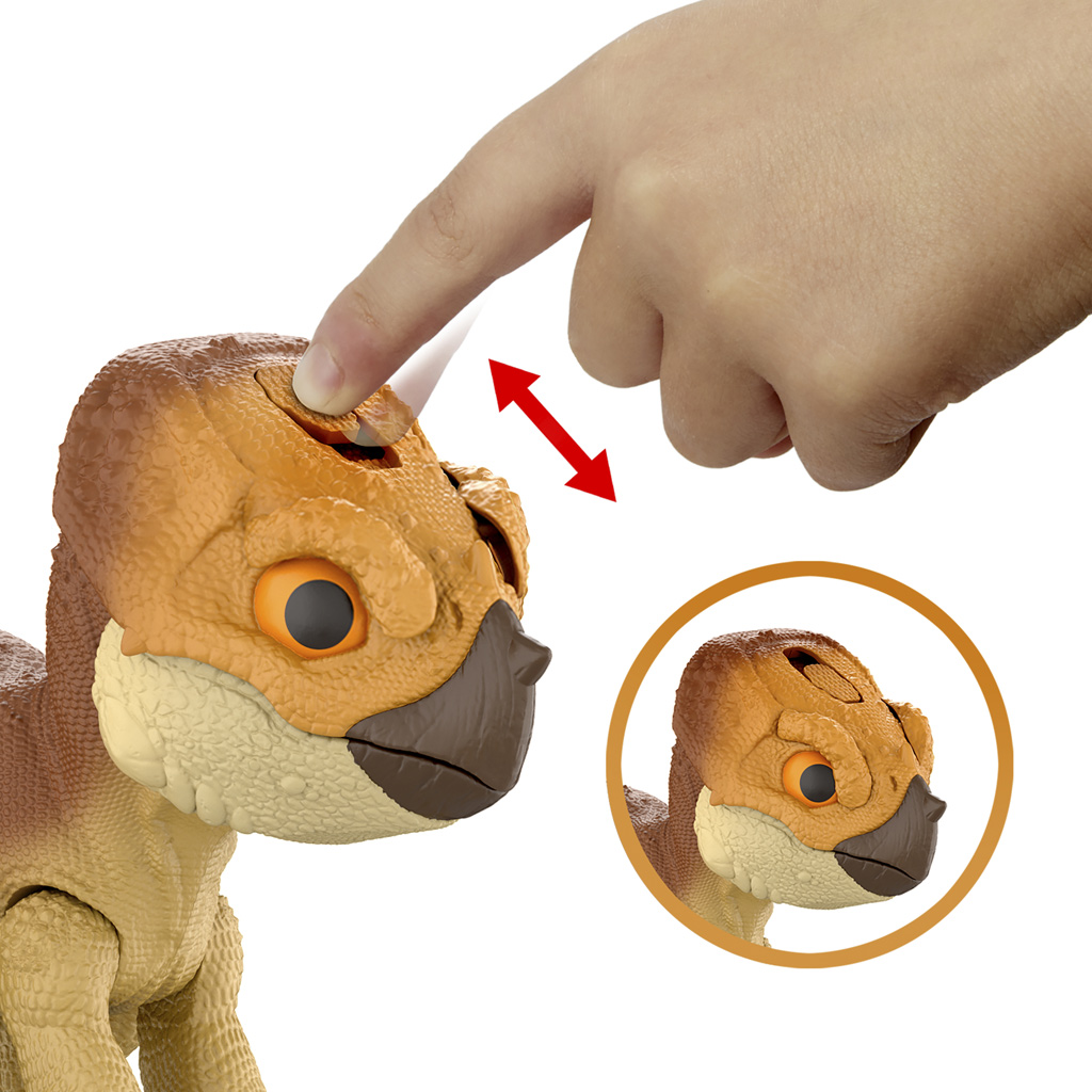 Jurassic World: Znovuzrodenie - Interaktívna dinosaurus figúrka Aquilops Dolores - Mattel kép 3