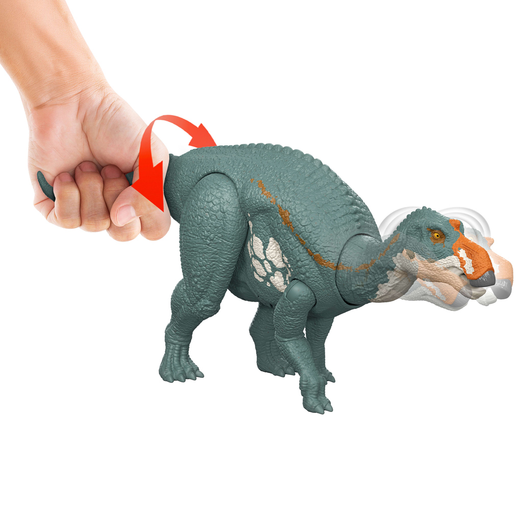 Jurský svet: Znovuzrodenie Wild Roar Maiasaura útočiaca dinosauří figúrka – Mattel kép 2