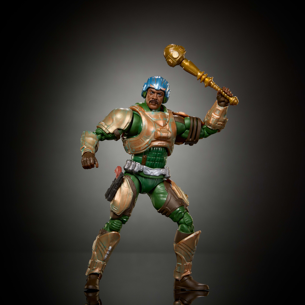 Masters of the Universe: Az univerzum védelmezői Men-At-Arms Páncélos akciófigura kiegészítőkkel 16,5 cm - Mattel kép 3