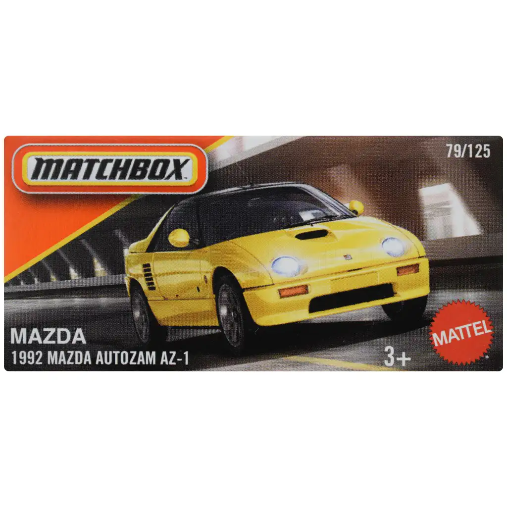 Matchbox: Papierová krabička 1992 Mazda Autozam AZ-1 autíčko 1/64 - Mattel