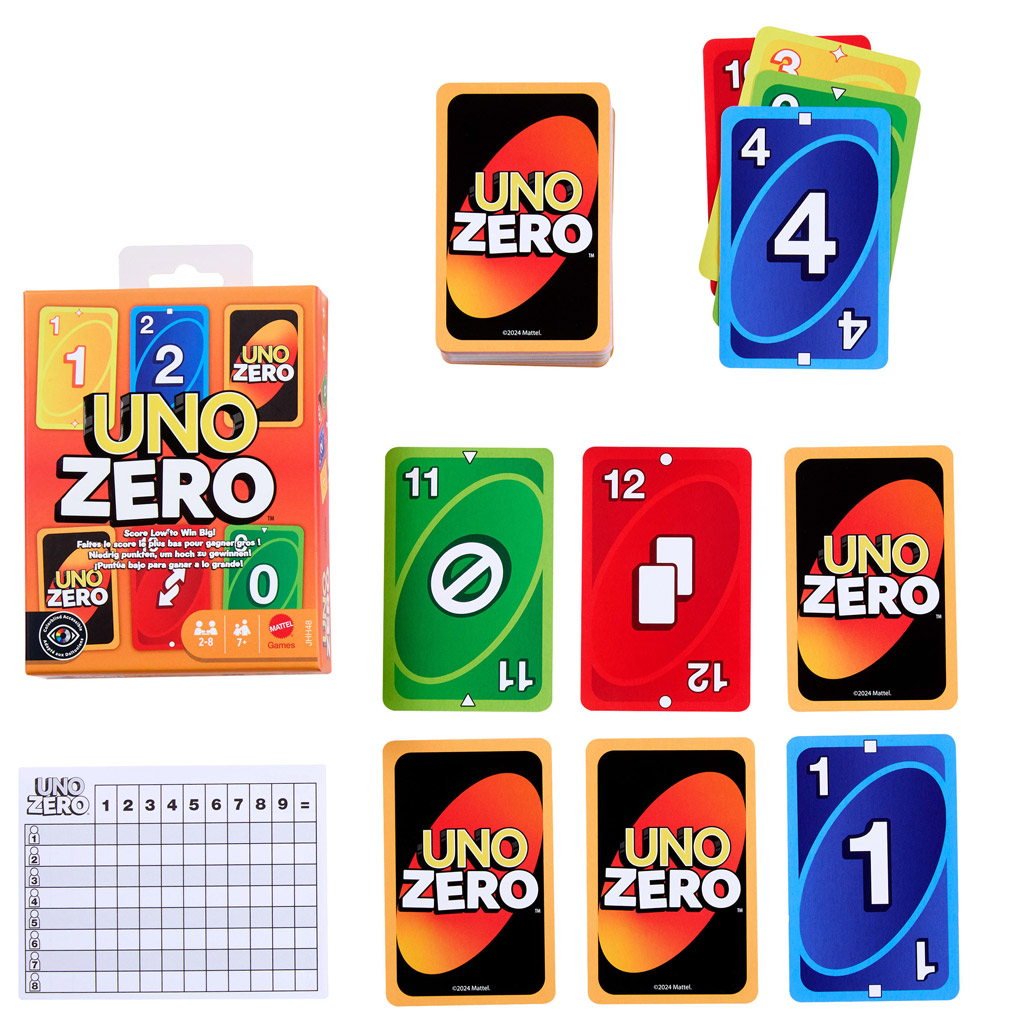 UNO Zero kartová hra - Mattel kép 2