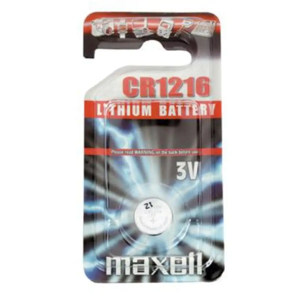 Maxell: Alkalická Lítiová batéria CR1216 1ks blisterové balenie
