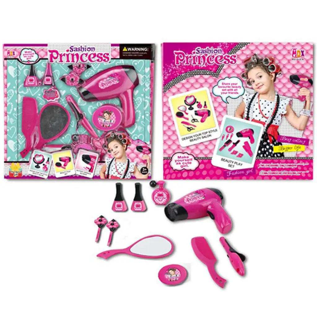 MDX Elektrický fén, set s lakom na nechty a príslušenstvom 10 dielny set