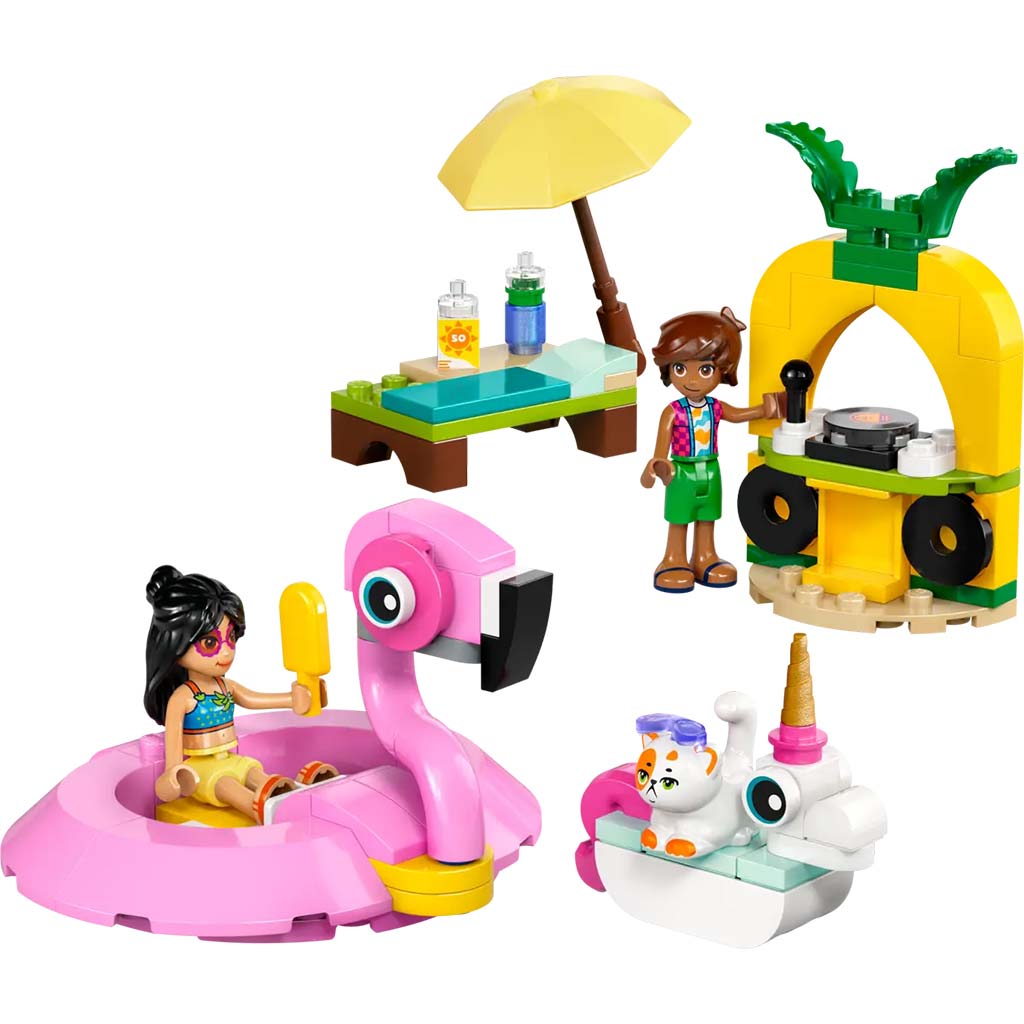 LEGO® Friends: Párty pri bazéne s plameniakom a jednorožcom (42658) kép 3