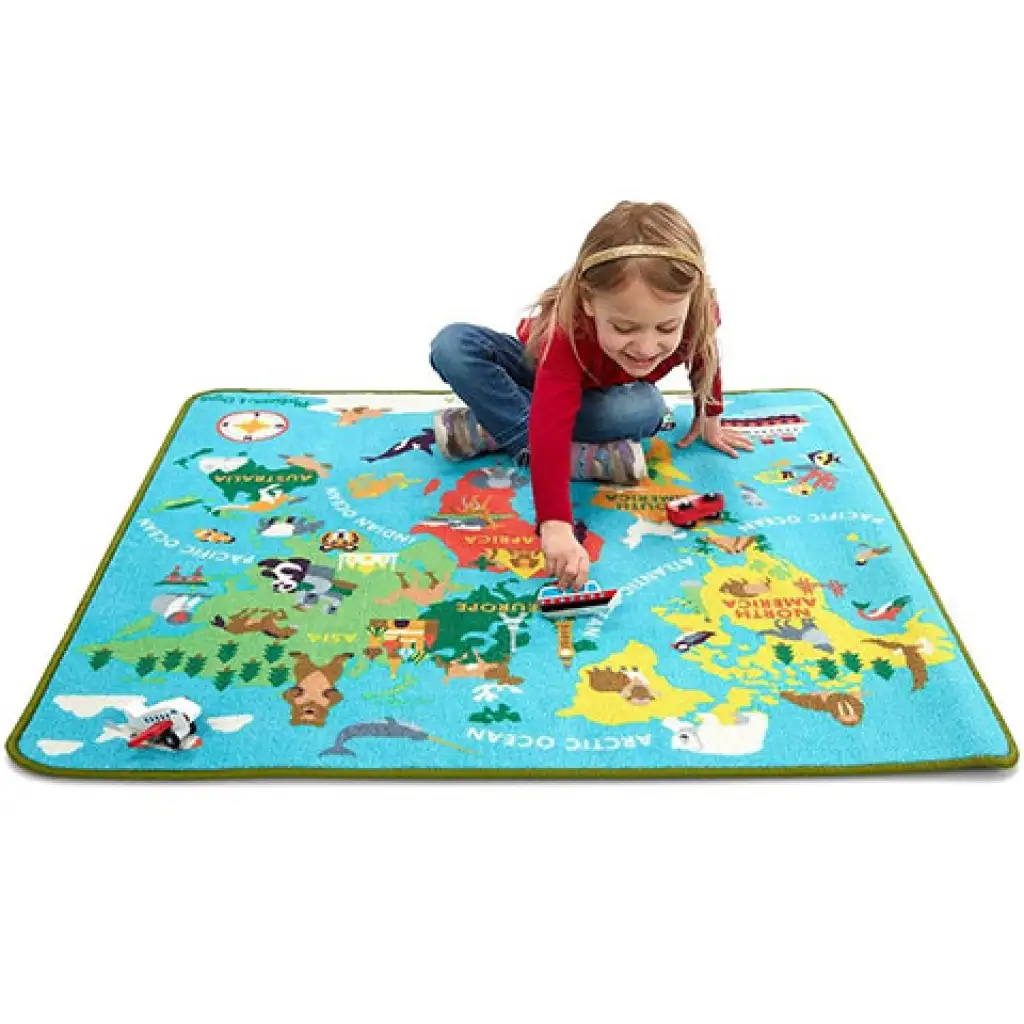 A világ körül játszószőnyeg 100x90cm - Melissa & Doug kép 3