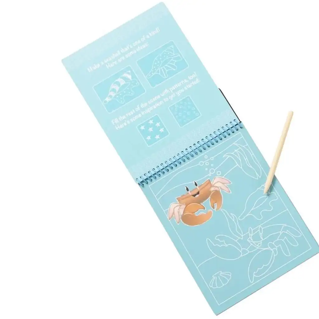 Kreatív súprava na výrobu škrabacích obrázkov s motívom morského života - Melissa & Doug kép 2