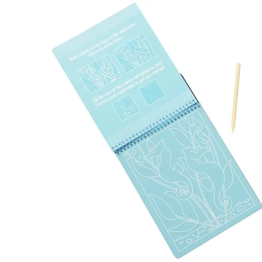 Kreatív súprava na výrobu škrabacích obrázkov s motívom morského života - Melissa & Doug kép 3