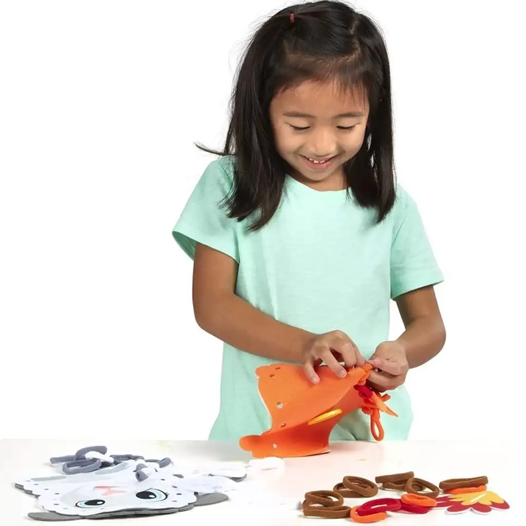 Hrkni! Zvieratá na farme, kreatív sada na výrobu bábok - Melissa & Doug kép 6