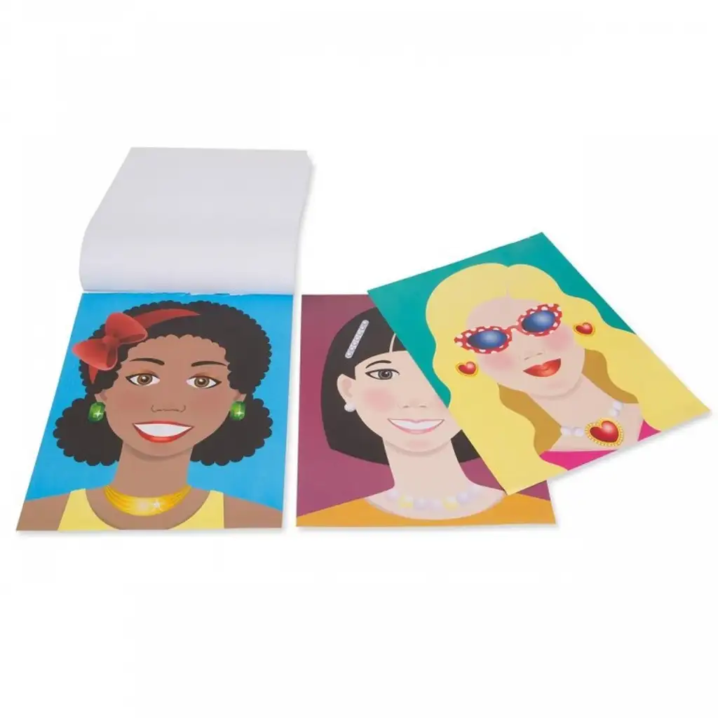 Melissa & Doug: Vytvor tvár nálepková kreatívna sada kép 2