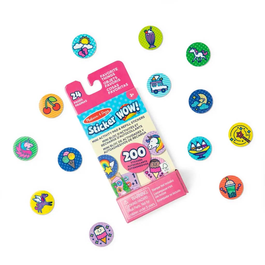Melissa&Doug: Mini Sticker Wow! - Obľúbené predmety - Spin Master kép 2