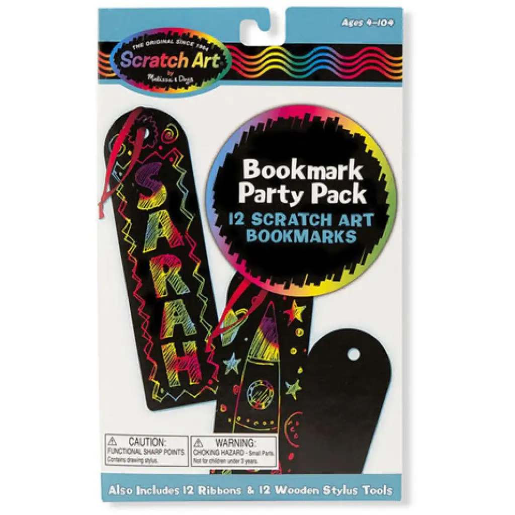 Party könyvjelző képkarcoló szett - Melissa & Doug kép 1