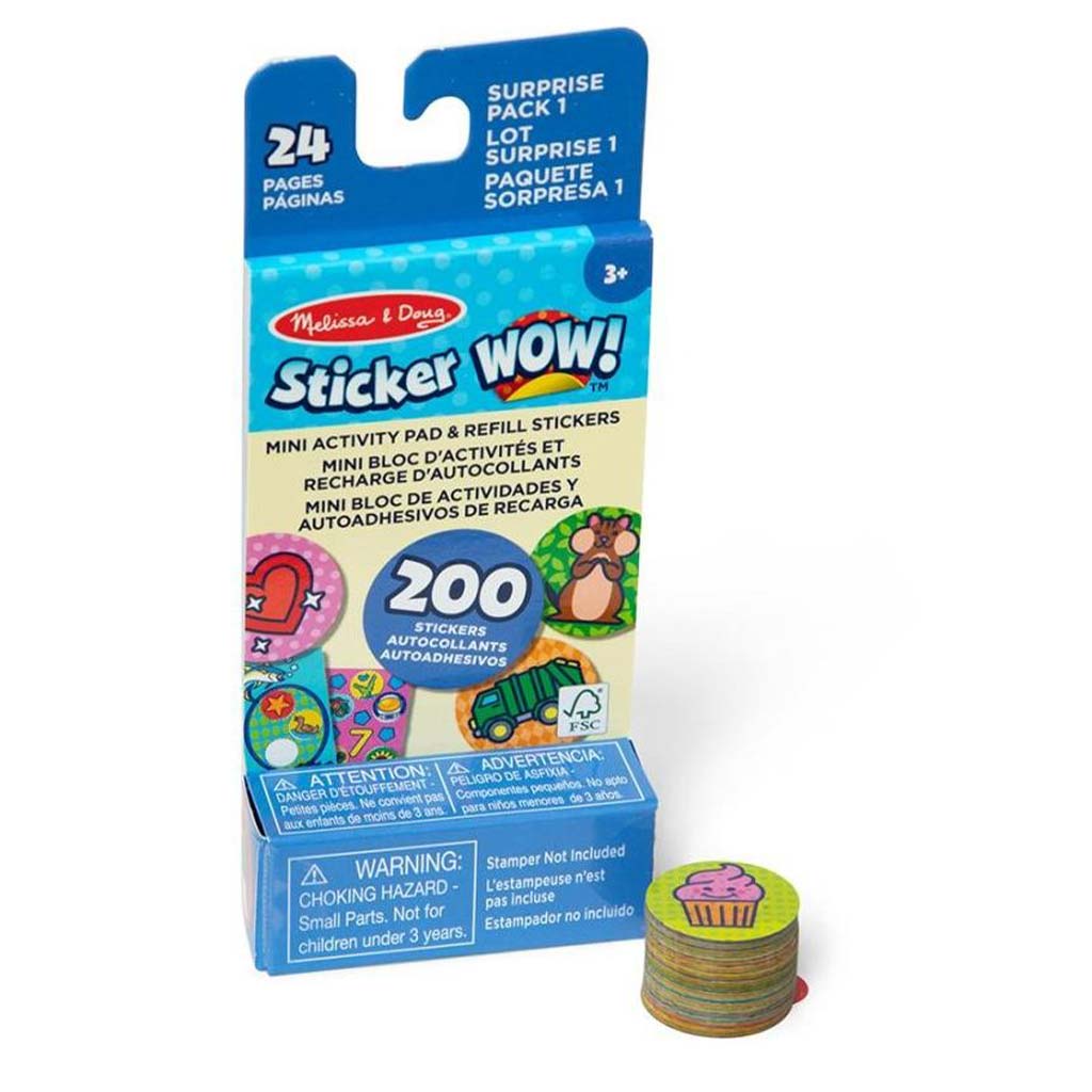 Melissa & Doug: Mini Sticker Wow! - Prekvapujúci balíček - Spin Master
