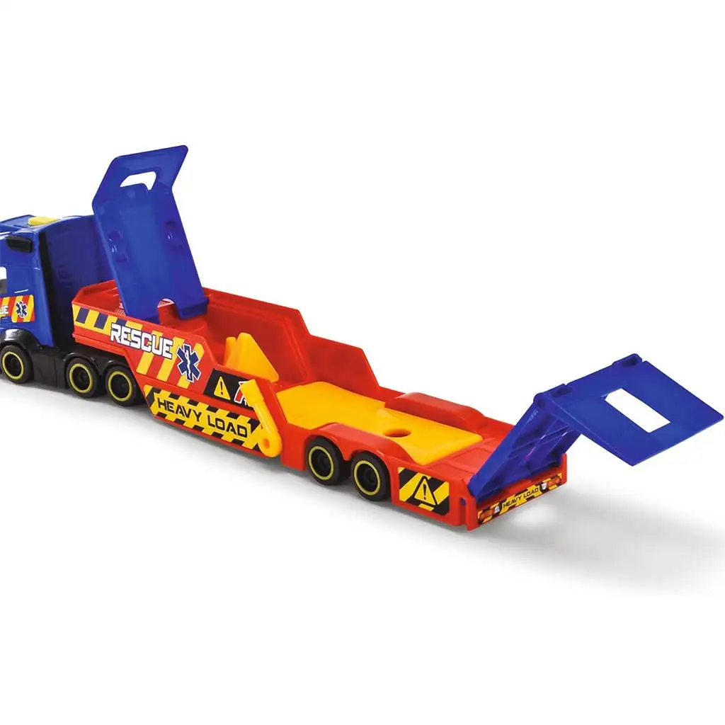 Mentő kamion helikopterrel és autóval - Dickie Toys kép 2