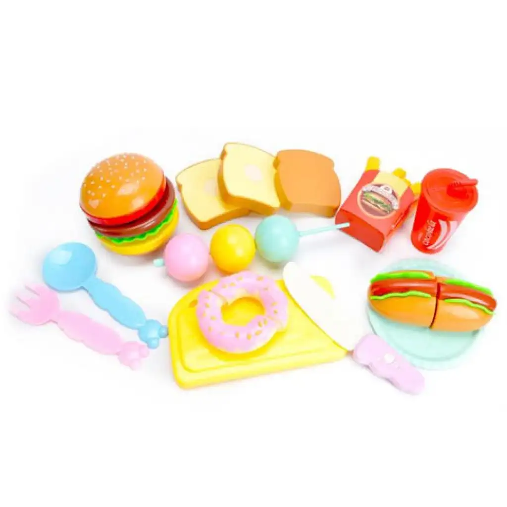 Menu reštaurácie s rýchlym občerstvením 12 dielny herný set