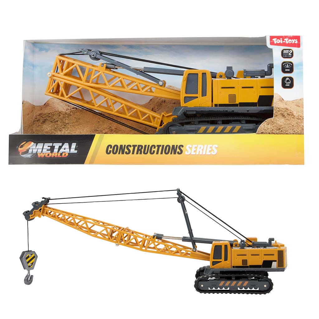 Metal World pracovné stroje - kovový pásový žeriav v mierke 1:55