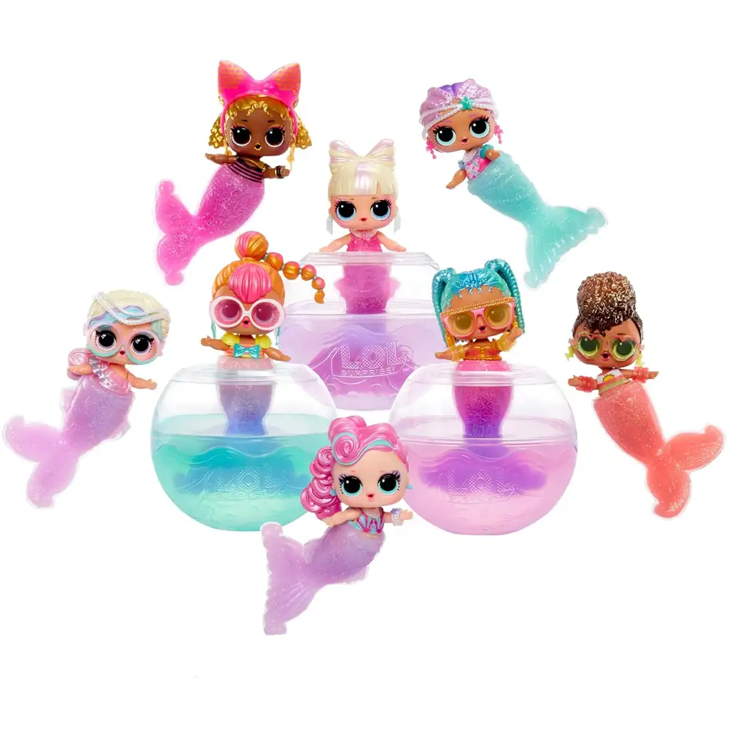 L.O.L. Surprise: Prekvapenie morská panna drobnosti urob si sám s meniacou sa farbou morskou plutvou 1ks kép 4