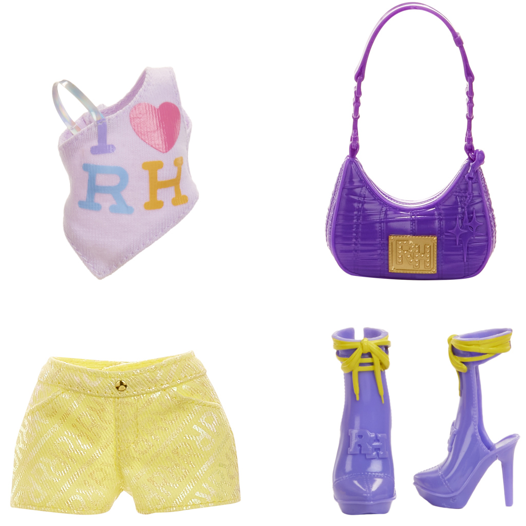 Rainbow High: My Fashion Style Violet Willow divatbaba kiegészítőkkel kép 3