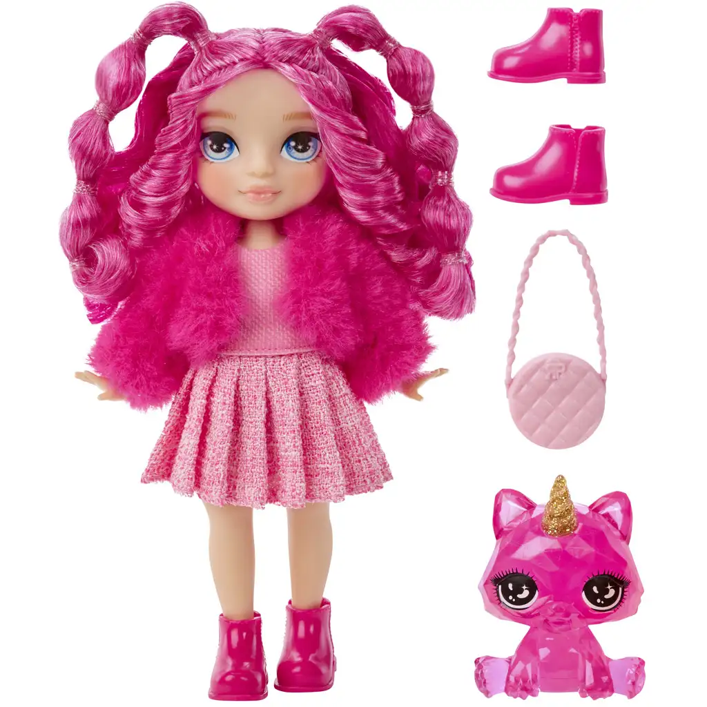 Rainbow High: Magenta malá sestrička s doplnkami kép 3