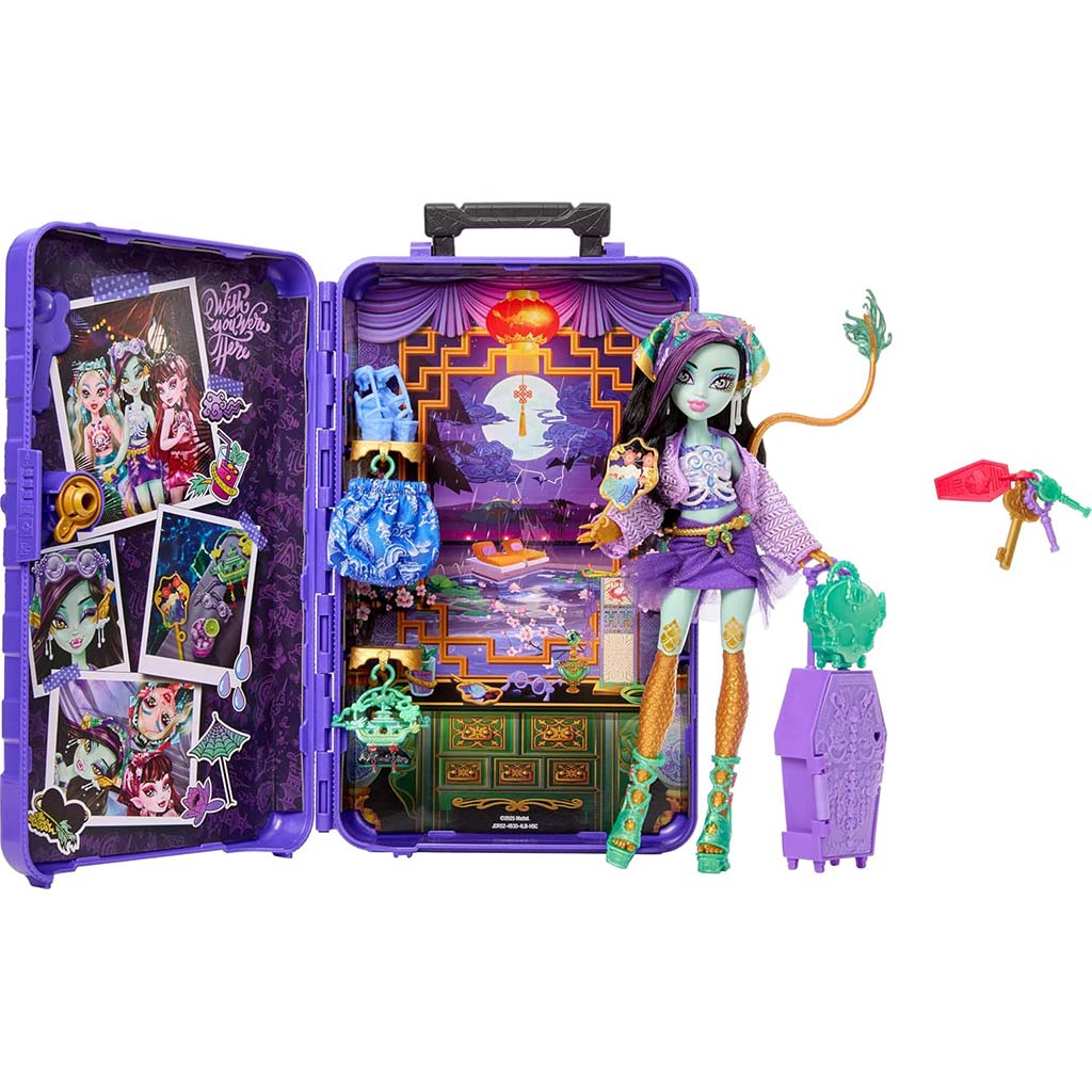 Monster High Tajomstvá desivých kamarátov: Desivá cesta bábika Jinafire Long – Mattel kép 3