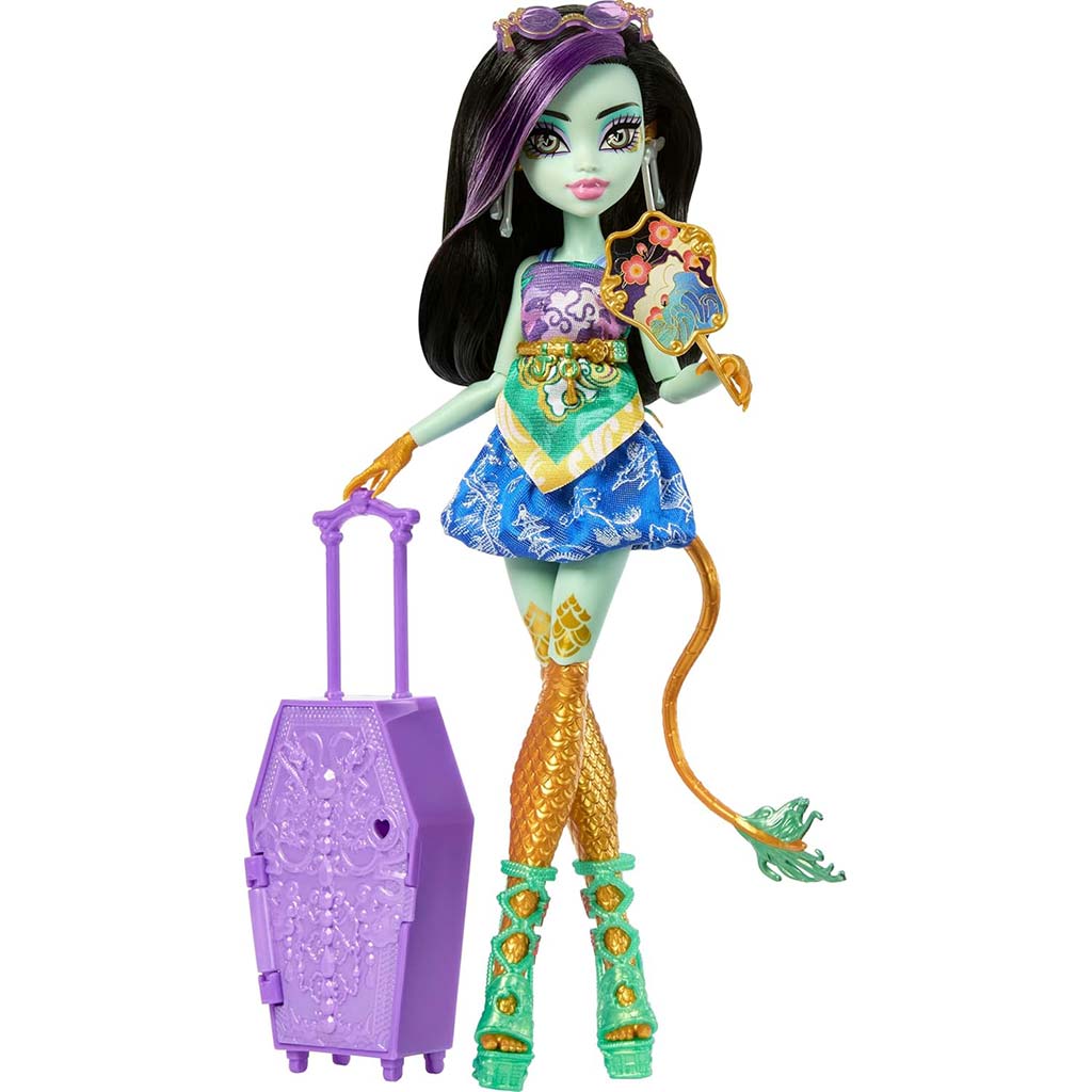 Monster High Tajomstvá desivých kamarátov: Desivá cesta bábika Jinafire Long – Mattel kép 4