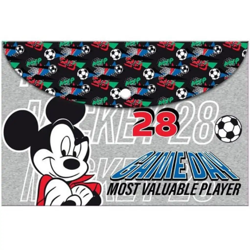Mickey Mouse priečinok na dokumenty A4 s patentom