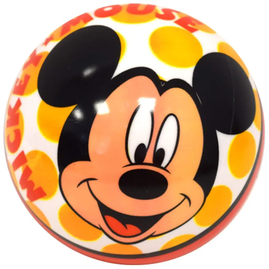 Mickey myšiak gumená lopta 14 cm dve verzie