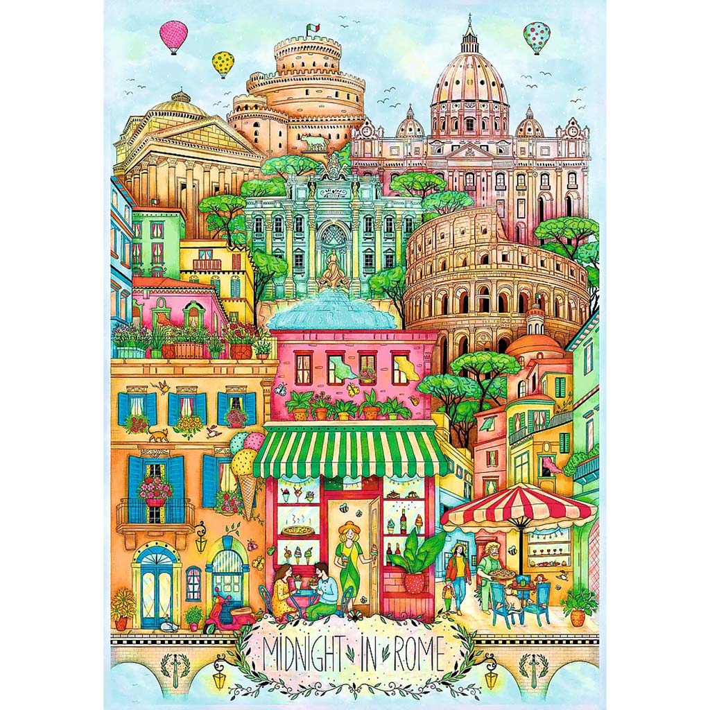 Rím o polnoci 1000-dieliková Prémium plus kvalita puzzle - Trefl kép 2