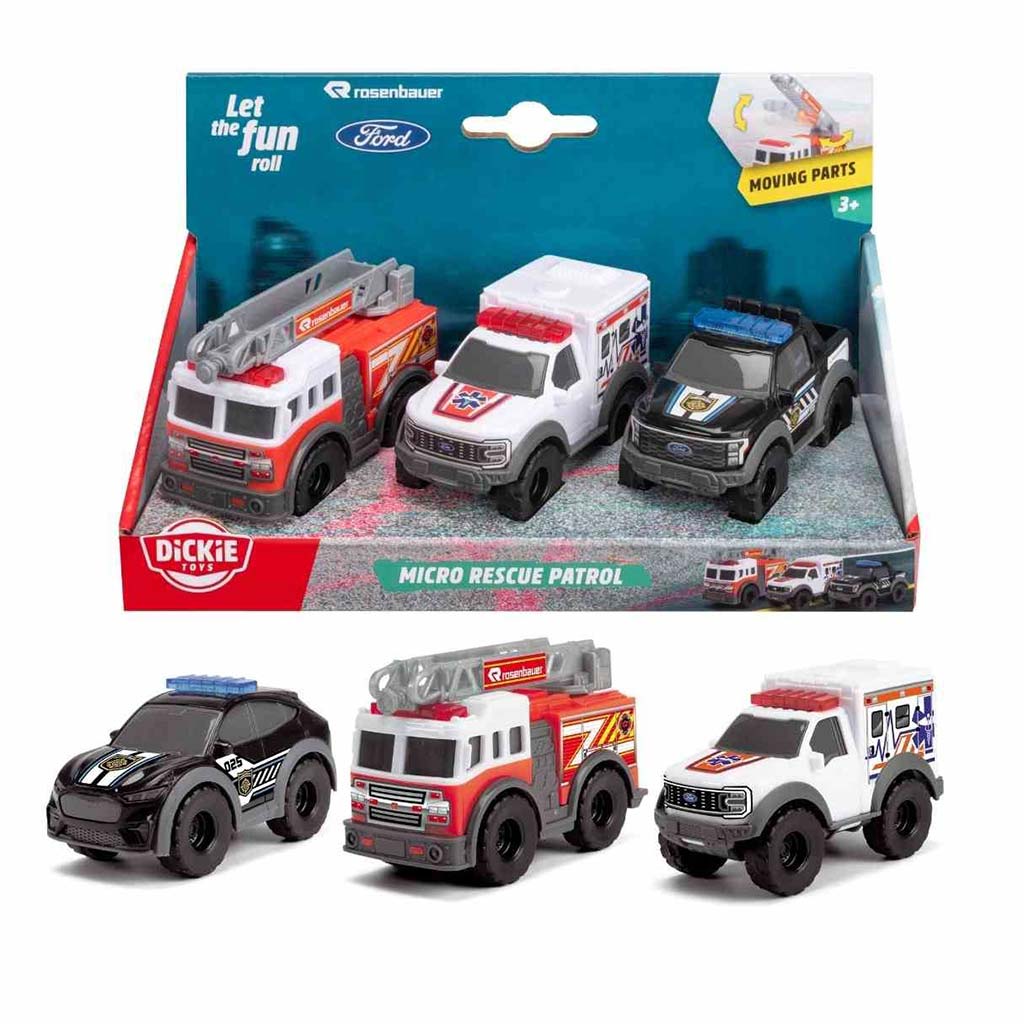 Mikro záchranné vozidlá v rôznych prevedeniach 1/64 - Dickie Toys kép 2