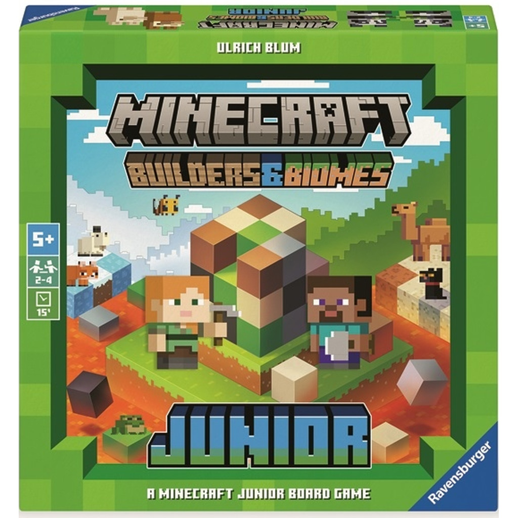 Minecraft: Stavitelia & Biomy junior spoločenská hra - Ravensburger