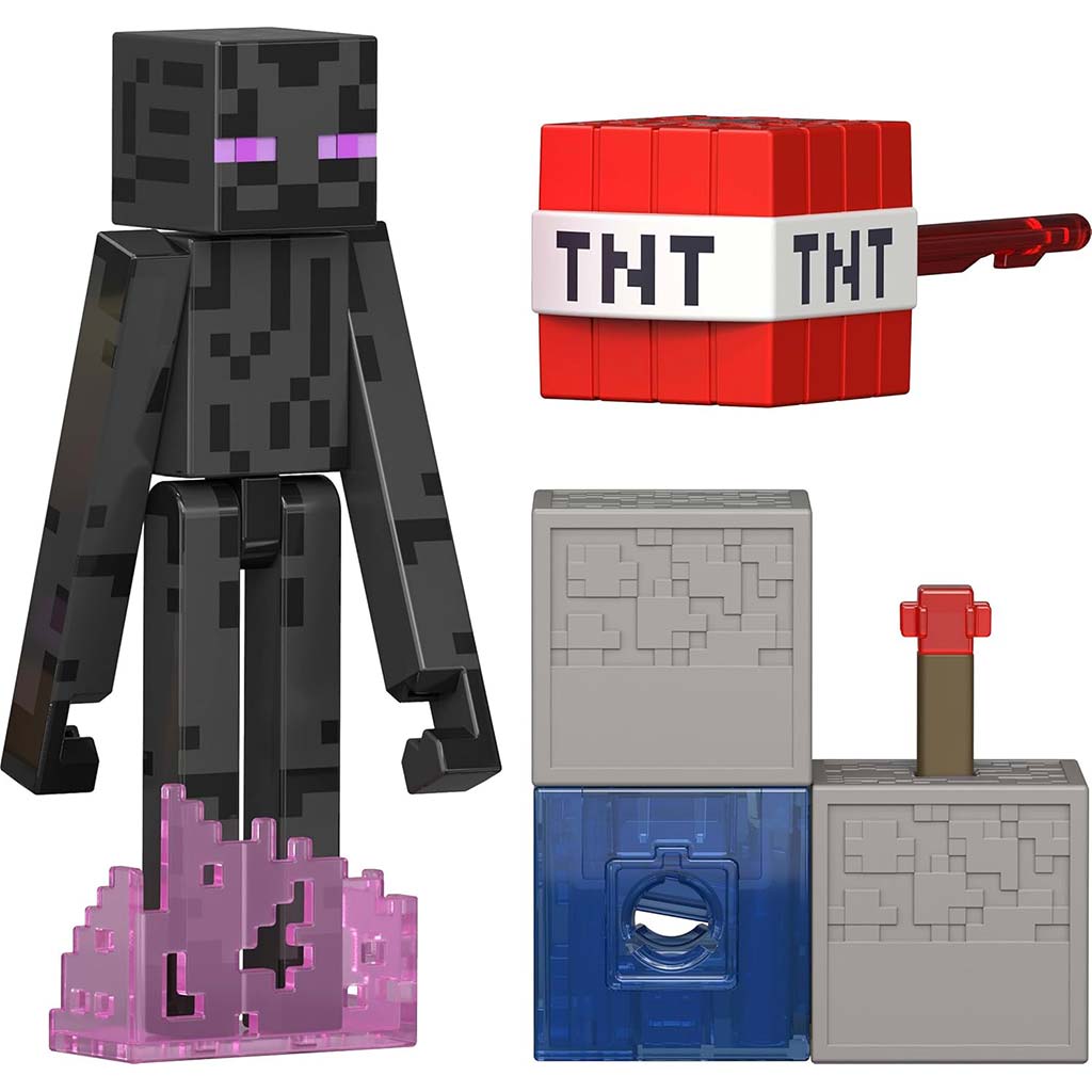 Minecraft: Figúrka postavičky Enderman s doplnkami - Mattel kép 2