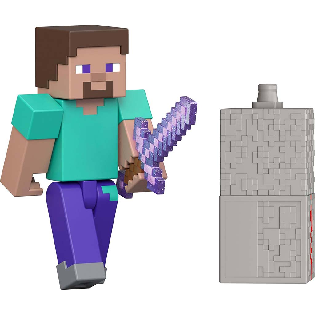Minecraft: Figúrka Steve s doplnkami - Mattel kép 2